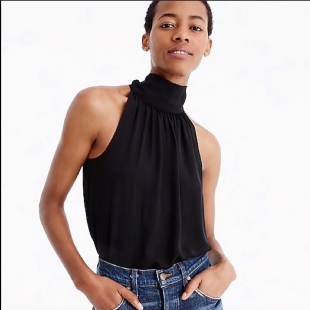 Jcrew Tie-neck Halter Top Bow Front or Back